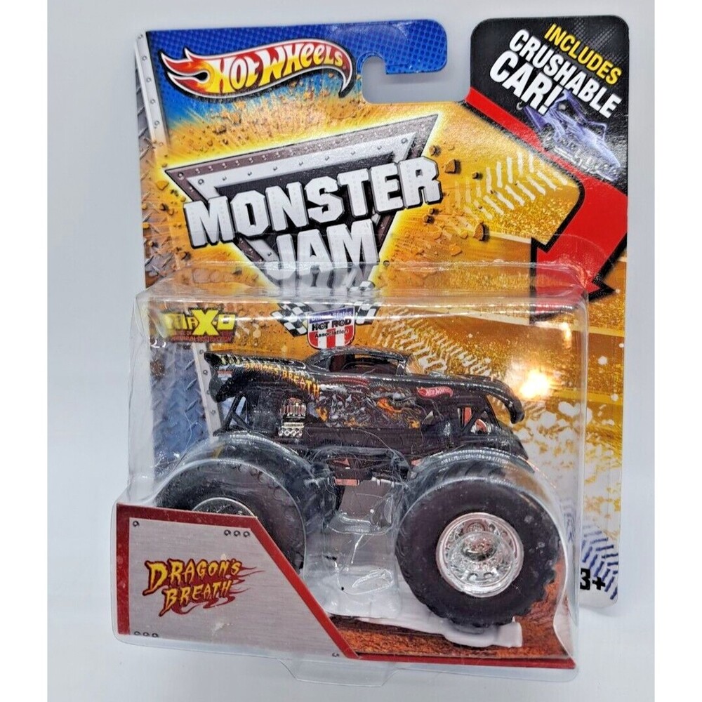 Dragon's Breath Monster Jam Truck (Hot Wheels)(Crushable Car)(2013)